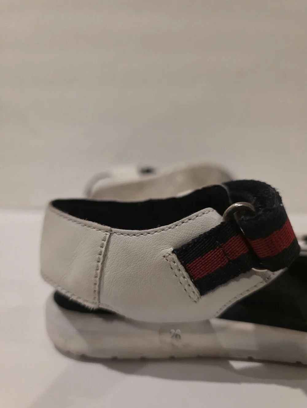Gucci Kids Web Stripe Strap Leather Sandals​Details​